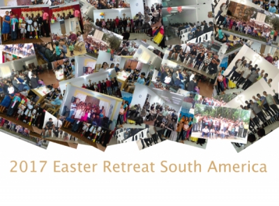 South Americans Gathered in Multiple Nations Capturing the Spirit of Easter